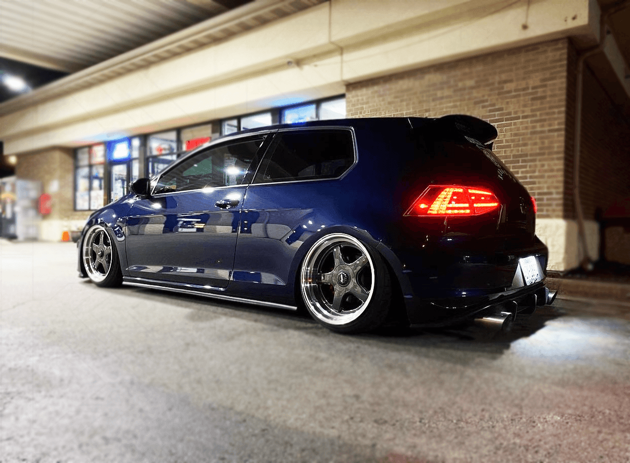 Volkswagen MK7 Golf/GTI/R - Clear/Black LED Tail Lights for Halogen Models (2012-2017)