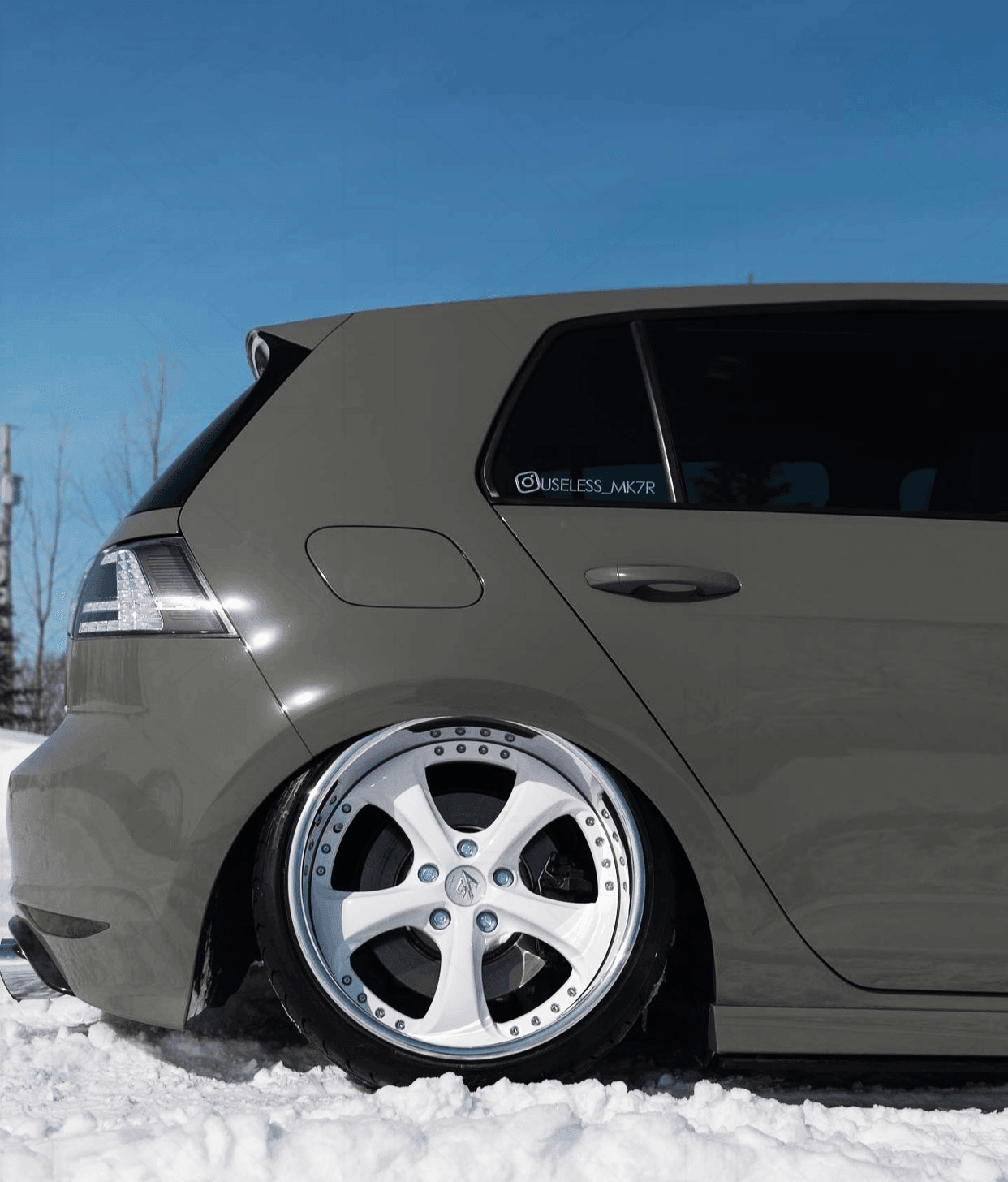 Volkswagen MK7 Golf/GTI/R - Clear/Black LED Tail Lights for Halogen Models (2012-2017)