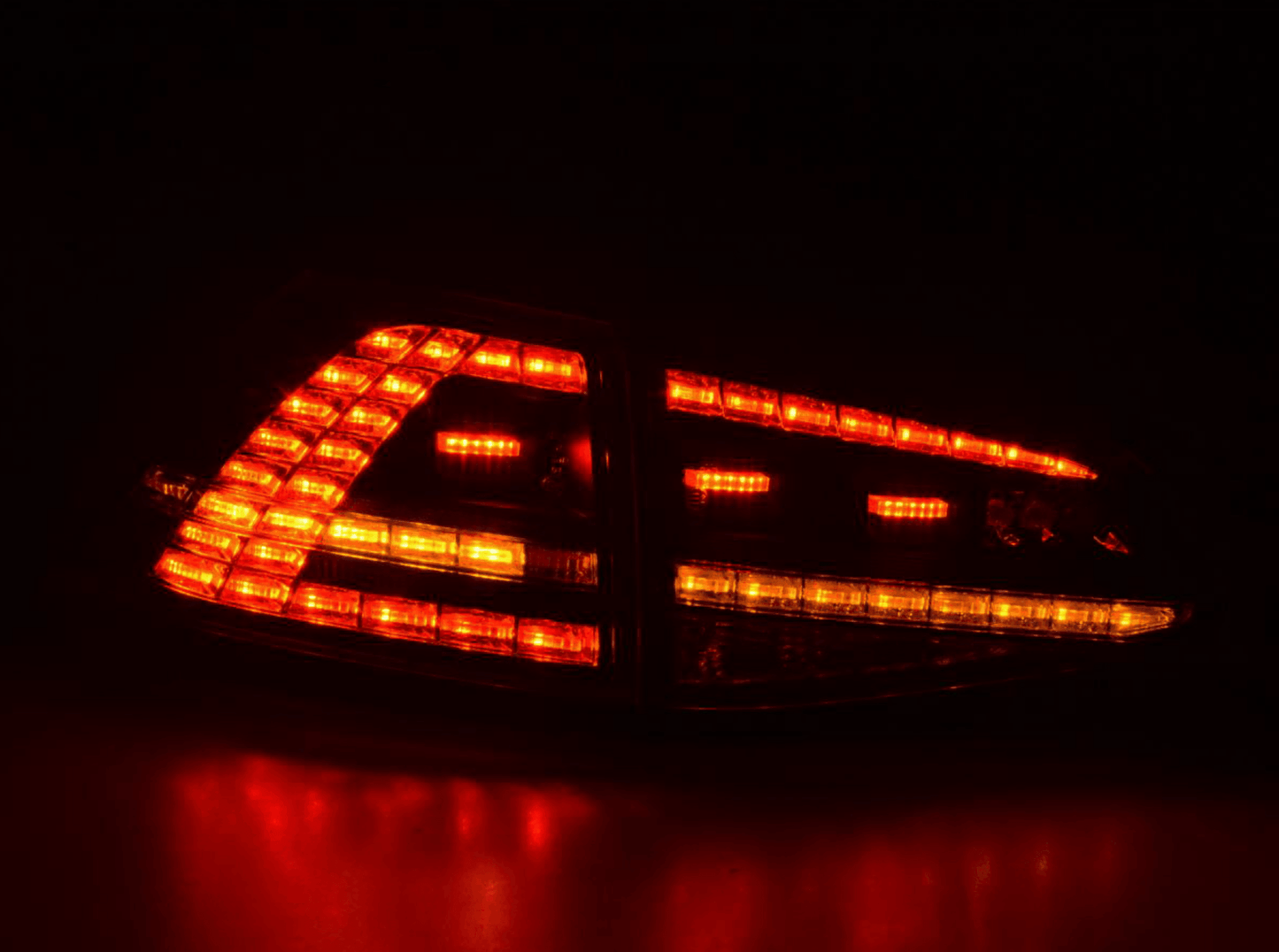 Volkswagen MK7 Golf/GTI/R - Clear/Black LED Tail Lights for Halogen Models (2012-2017)