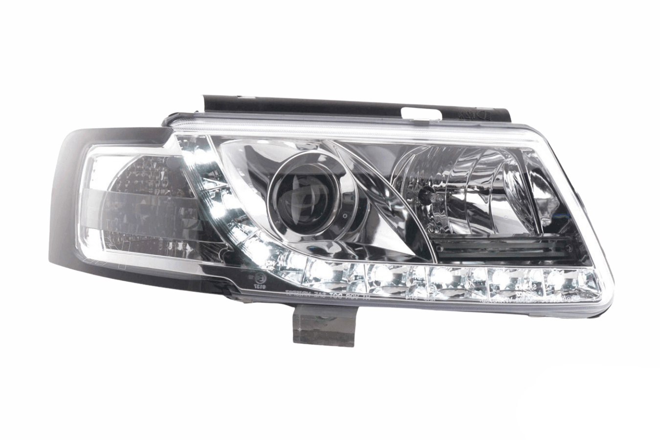 Volkswagen Passat (B5 / 3B) Chrome LED Headlights with Daytime Running Lights (1997 - 2000)