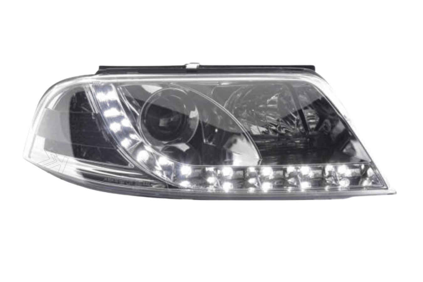 Volkswagen Passat (B5 / 3BG) Chrome LED Headlights with Daytime Running Lights (2000 - 2005)