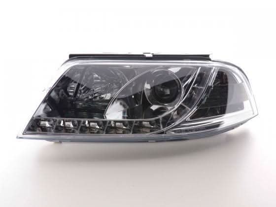 Volkswagen Passat (B5 / 3BG) Chrome LED Headlights with Daytime Running Lights (2000 - 2005)