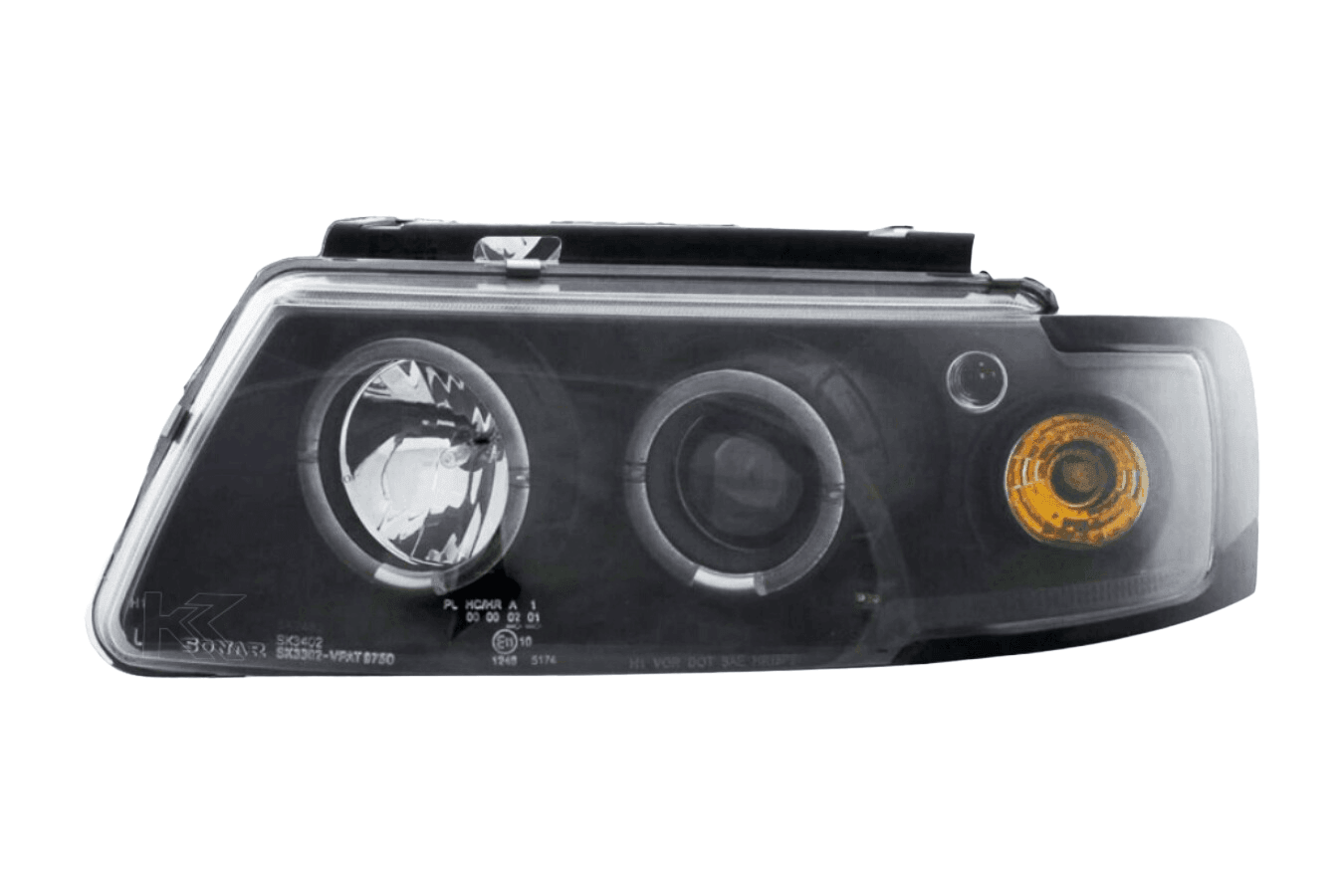 Volkswagen Passat Type 3B 97-00 Black Headlight Set (1997-2000)