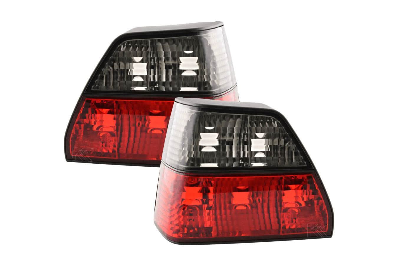 VW Golf 2 Red/Smoke Crystal Design Tail Lights (1984-1991)