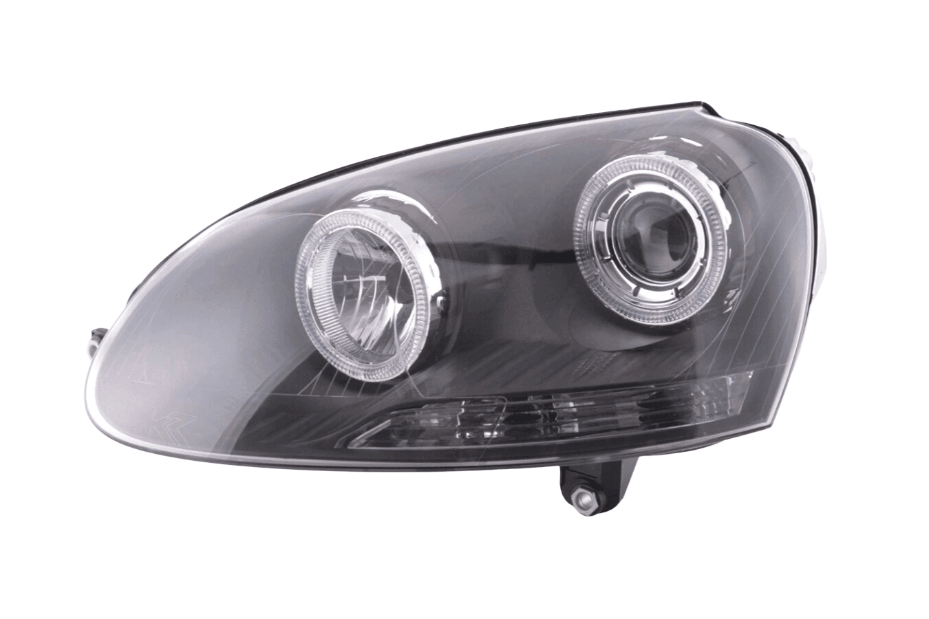 VW Golf 5 Black Angel Eye Headlights with DRL (2003-2008)