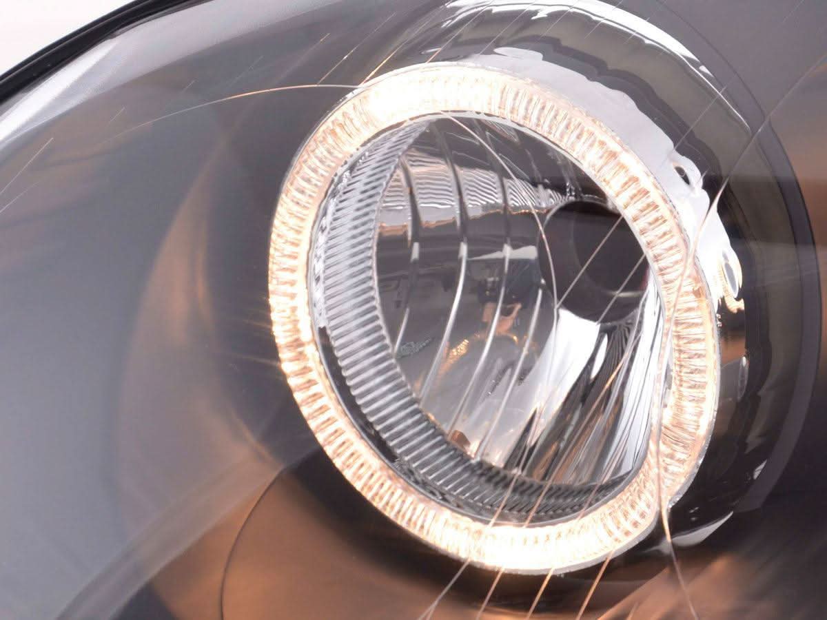 VW Golf 5 Black Angel Eye Headlights with DRL (2003-2008)