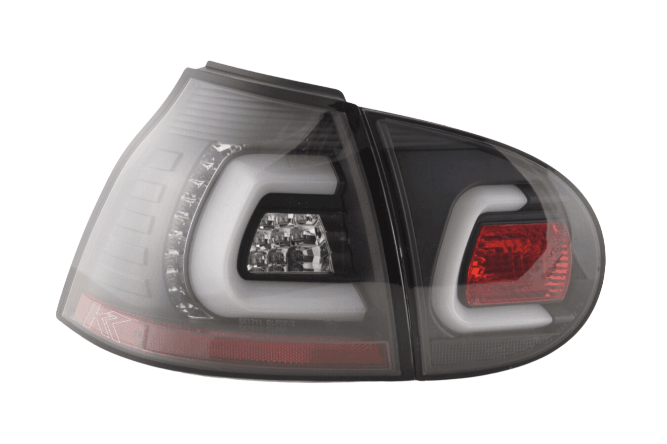 VW Golf 5 Mk5 Black LED Tail Lights (2003-2008)