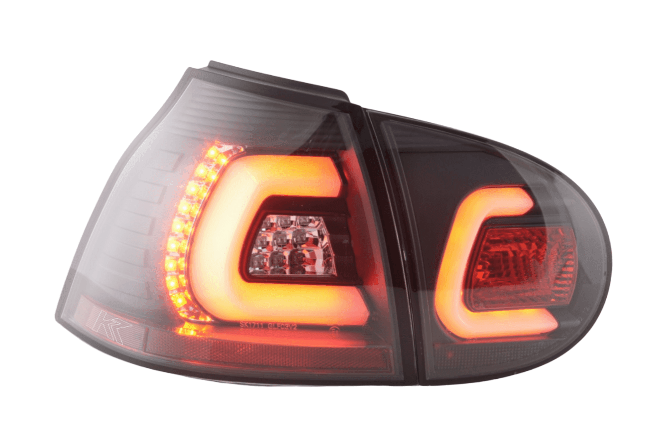 VW Golf 5 Mk5 Black LED Tail Lights (2003-2008)