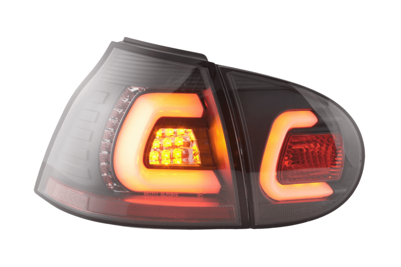 VW Golf 5 Mk5 Black LED Tail Lights (2003-2008)