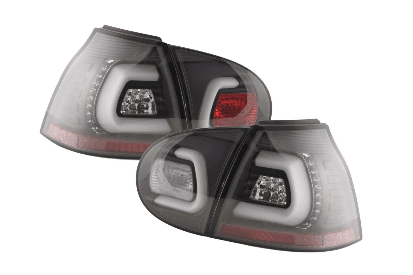 VW Golf 5 Mk5 Black LED Tail Lights (2003-2008)