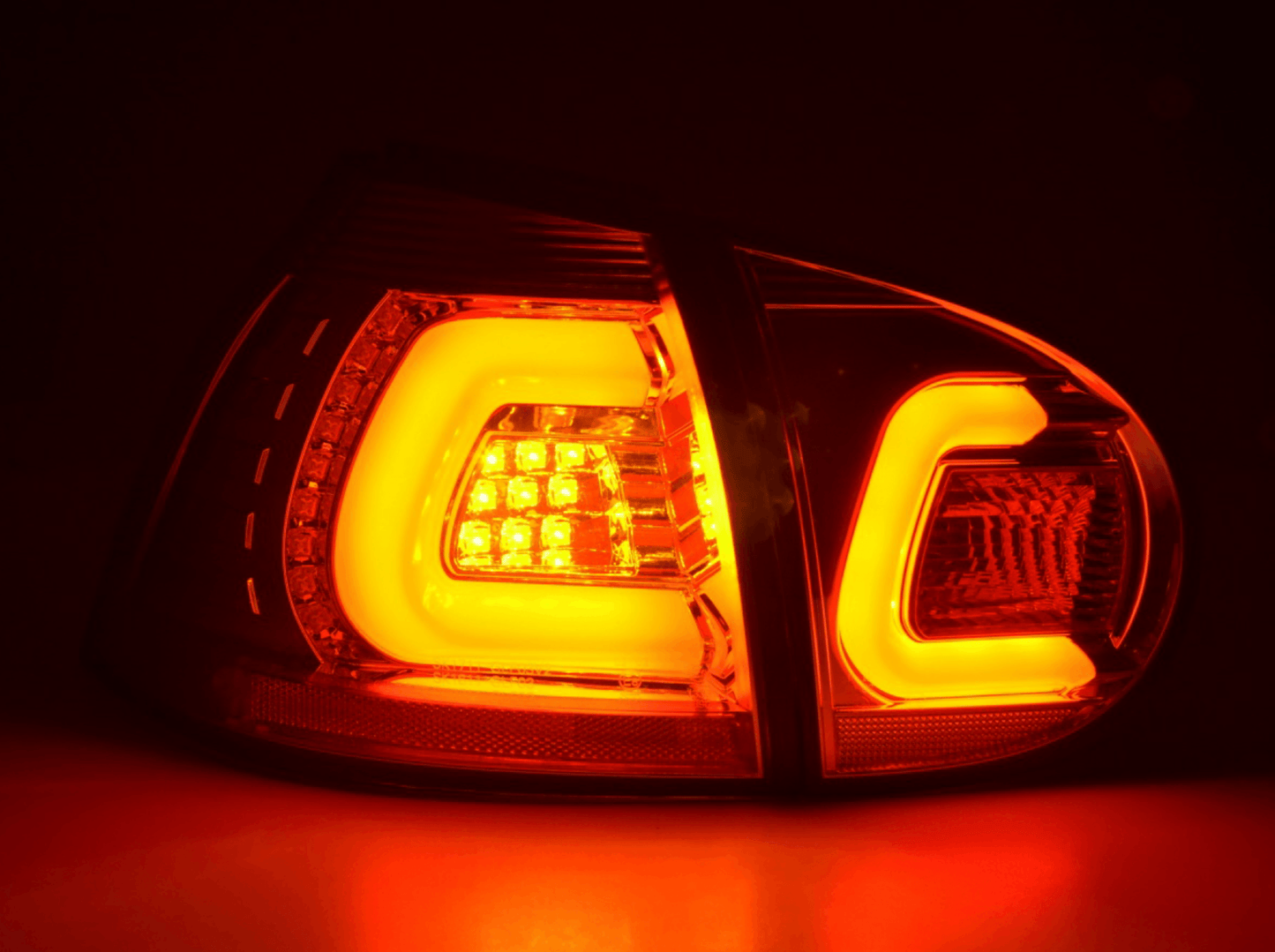 VW Golf 5 Mk5 Chrome Clear LED Tail Lights (2003-2008)