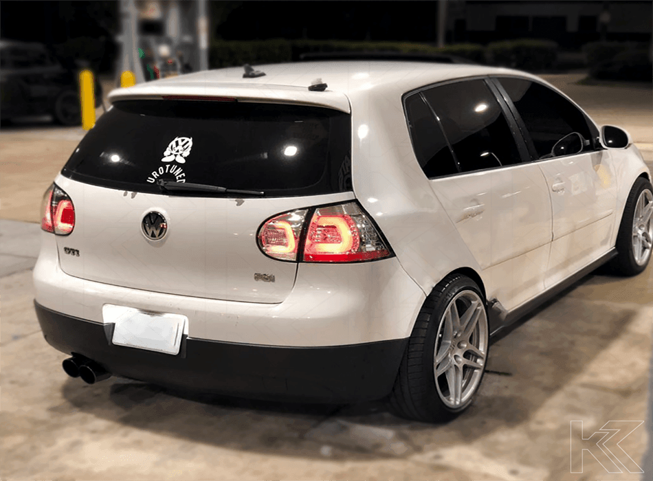 VW Golf 5 Mk5 Chrome Clear LED Tail Lights (2003-2008)