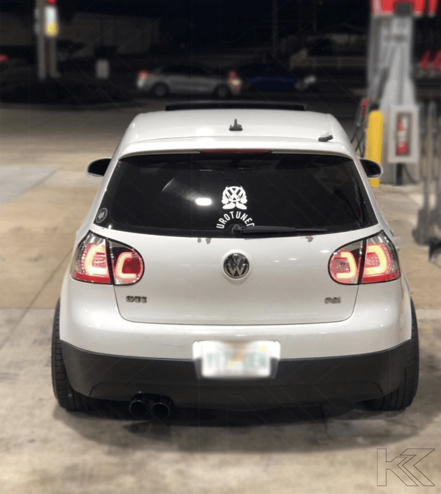 VW Golf 5 Mk5 Chrome Clear LED Tail Lights (2003-2008)
