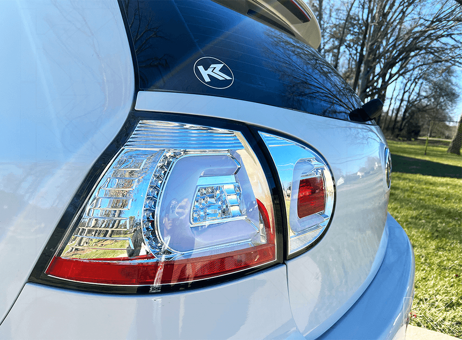 VW Golf 5 Mk5 Chrome Clear LED Tail Lights (2003-2008)
