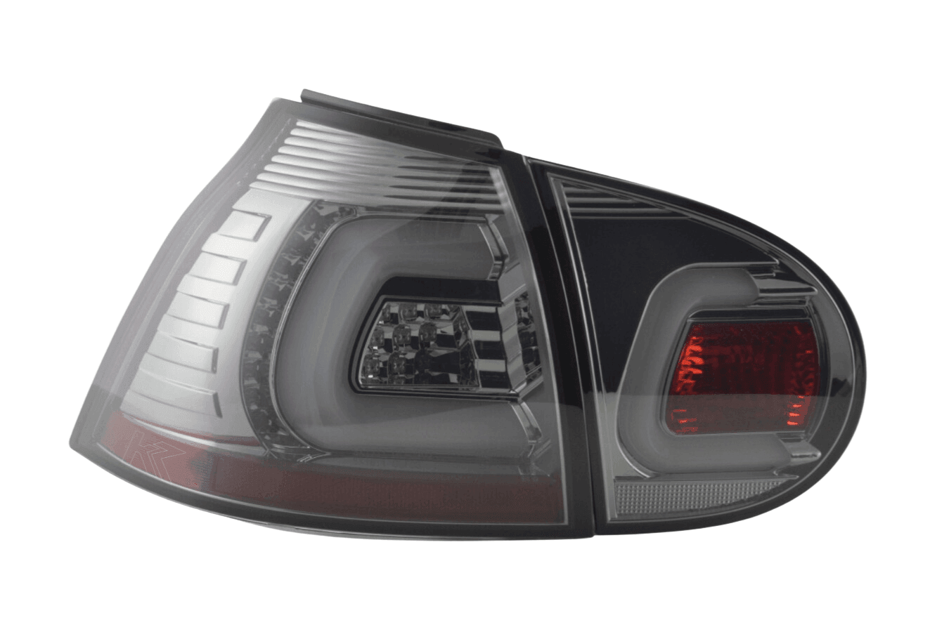 VW Golf 5 Mk5 Chrome Smoked LED Tail Lights (2003-2008)