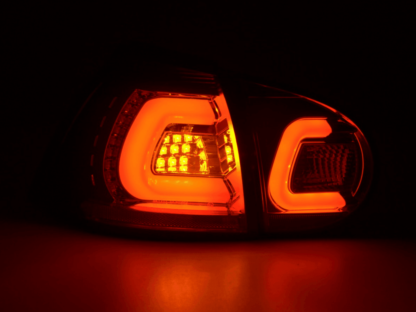 VW Golf 5 Mk5 Chrome Smoked LED Tail Lights (2003-2008)