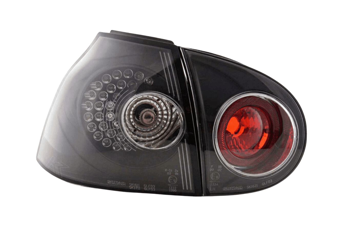 VW Golf 5 Mk5 OEM Style Black Tail Lights (2003-2008)