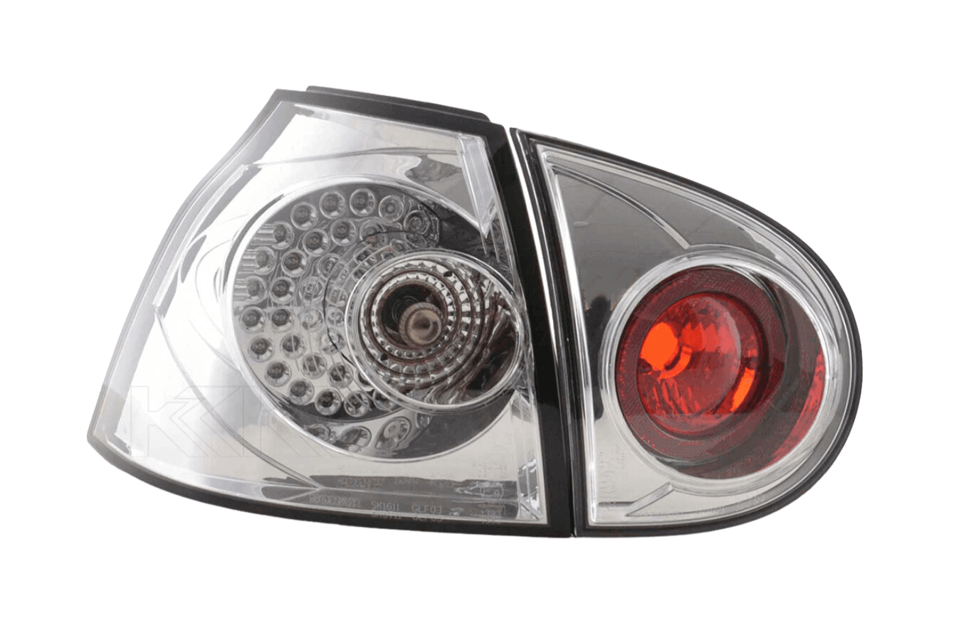 VW Golf 5 Mk5 OEM Style Chrome Tail Lights (2003-2008)