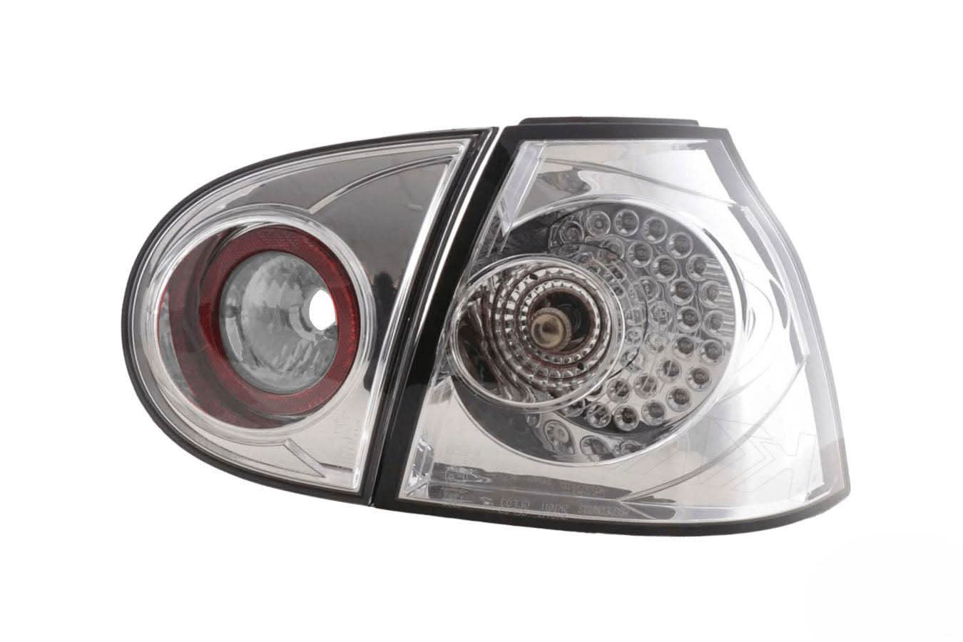 VW Golf 5 Mk5 OEM Style Chrome Tail Lights (2003-2008)