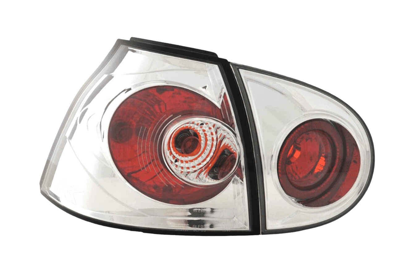VW Golf 5 Mk5 OEM Style Chrome Tail Lights V2 (2003-2008)