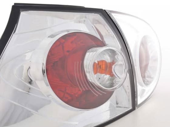 VW Golf 5 Mk5 OEM Style Chrome Tail Lights V2 (2003-2008)