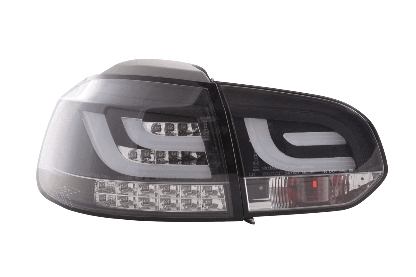 VW Golf Mk6 GTI LED Bar Black Tail Lights V1 LED Indicators (2008-2014)