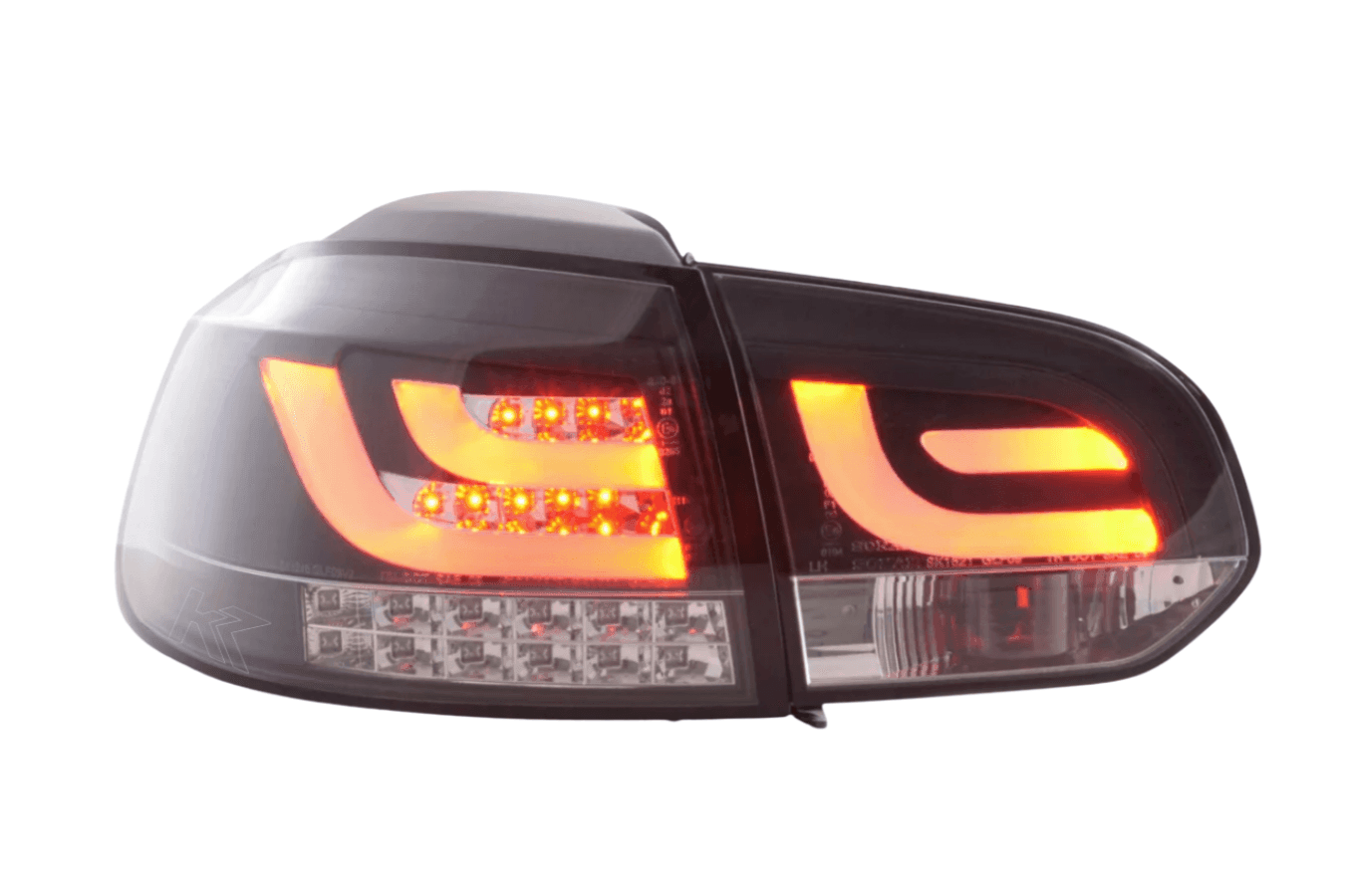 VW Golf Mk6 GTI LED Bar Black Tail Lights V1 LED Indicators (2008-2014)