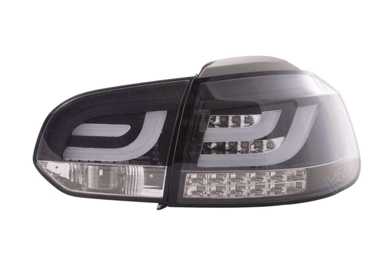 VW Golf Mk6 GTI LED Bar Black Tail Lights V1 LED Indicators (2008-2014)