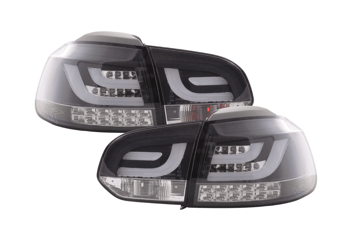 VW Golf Mk6 GTI LED Bar Black Tail Lights V1 LED Indicators (2008-2014)