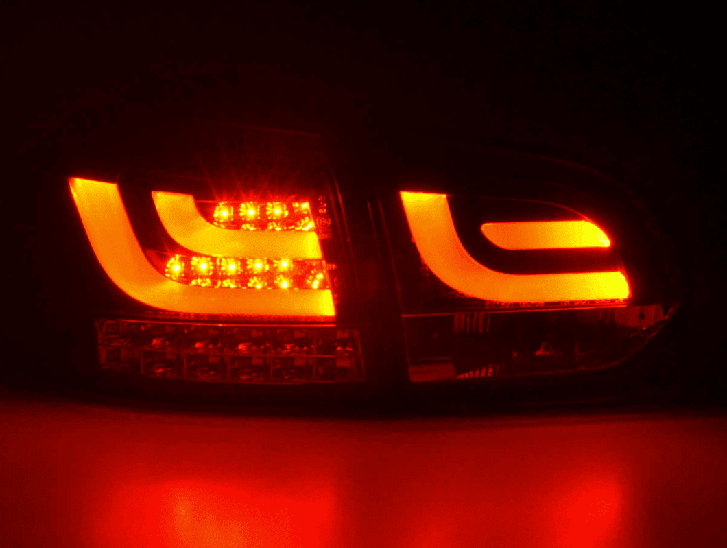 VW Golf Mk6 GTI LED Bar Black Tail Lights V1 LED Indicators (2008-2014)