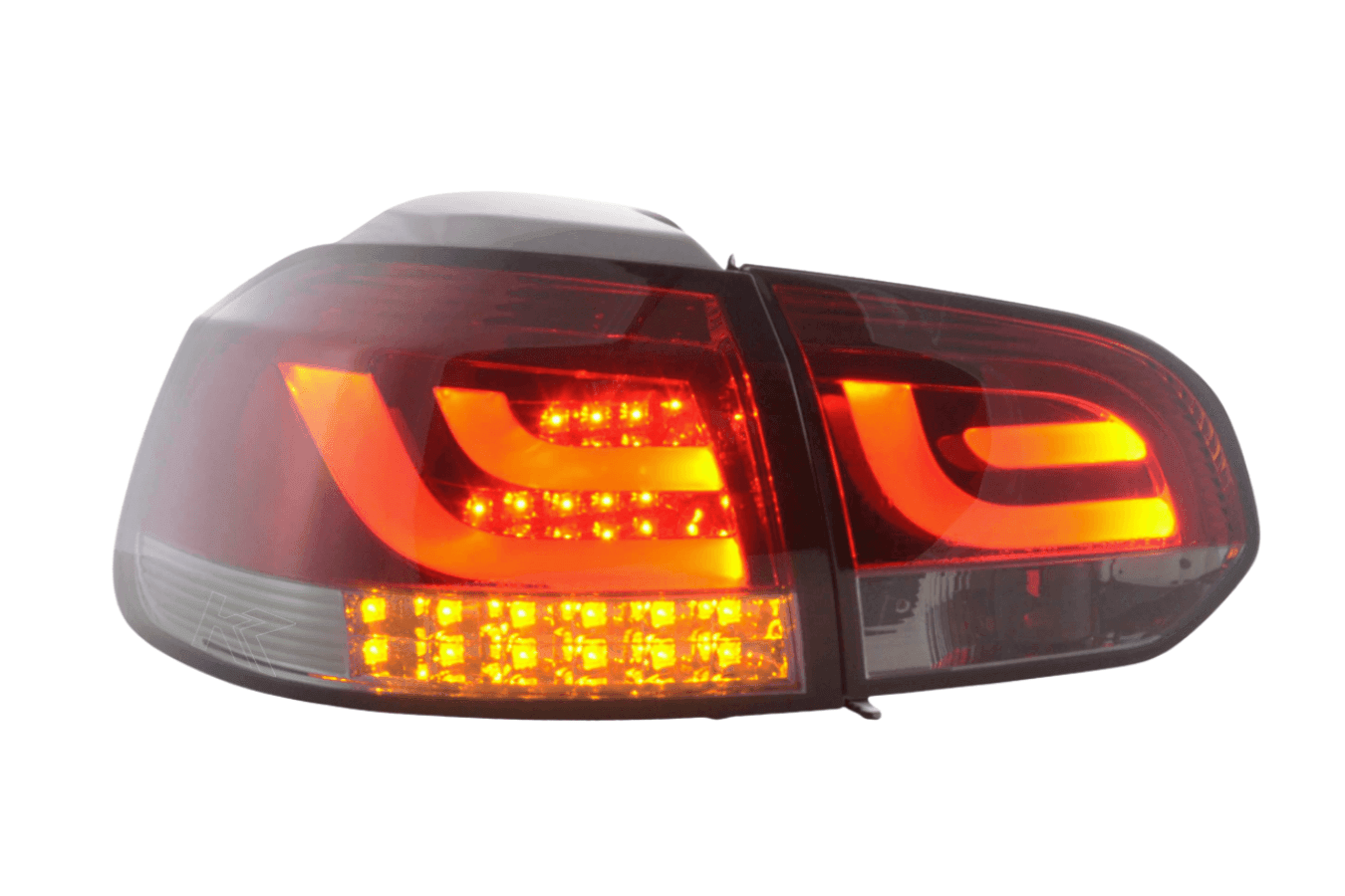 VW Golf Mk6 GTI LED Bar Red/Smoked Tail Lights V1 LED Indicators (2008-2014)