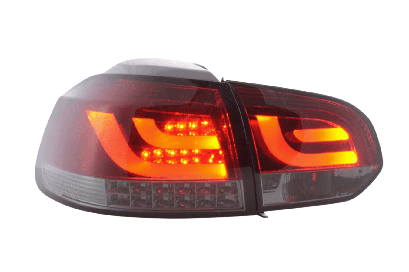 VW Golf Mk6 GTI LED Bar Red/Smoked Tail Lights V1 LED Indicators (2008-2014)