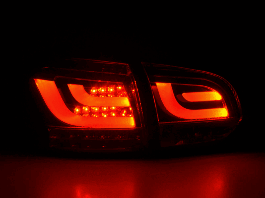 VW Golf Mk6 GTI LED Bar Red/Smoked Tail Lights V1 LED Indicators (2008-2014)