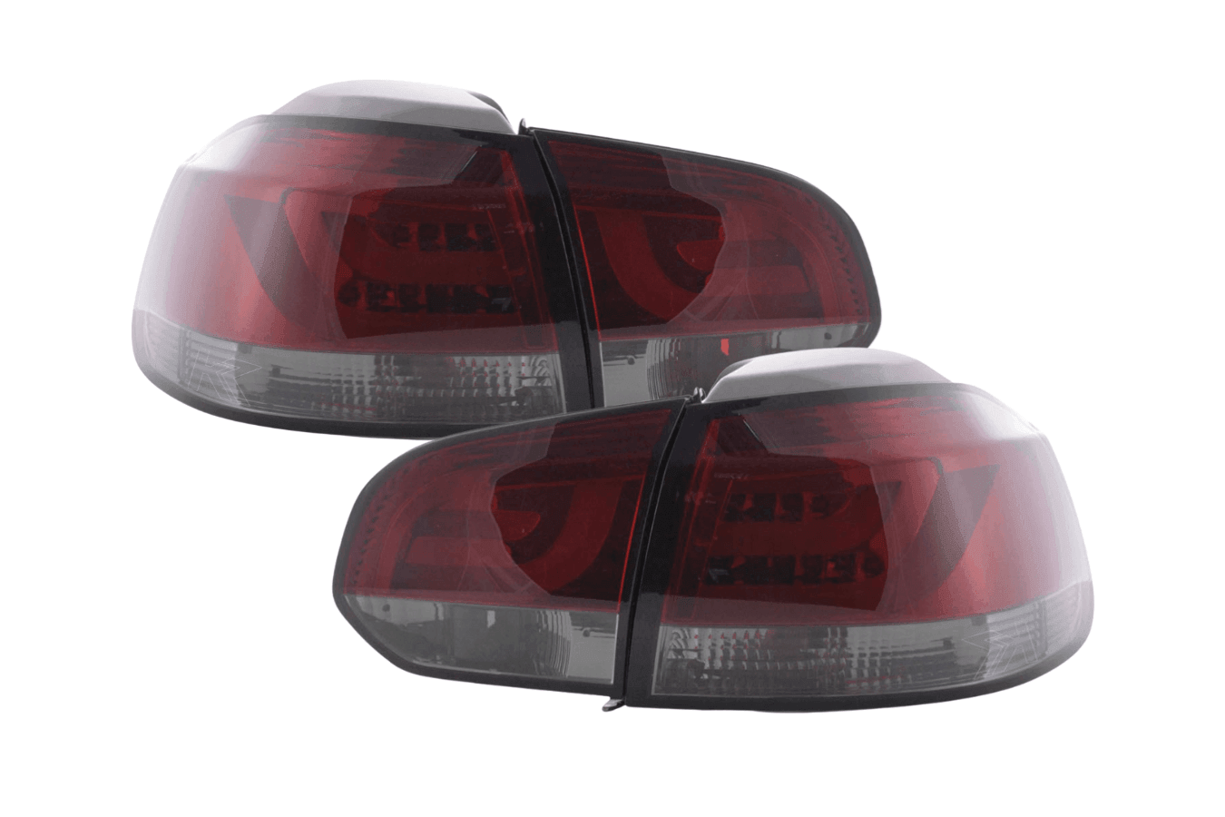 VW Golf Mk6 GTI LED Bar Red/Smoked Tail Lights V1 LED Indicators (2008-2014)
