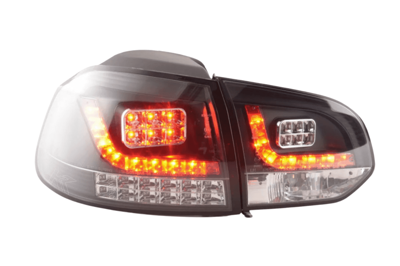 VW Golf Mk6 GTI LED Black Tail Lights V2 LED Indicators (2008-2014)