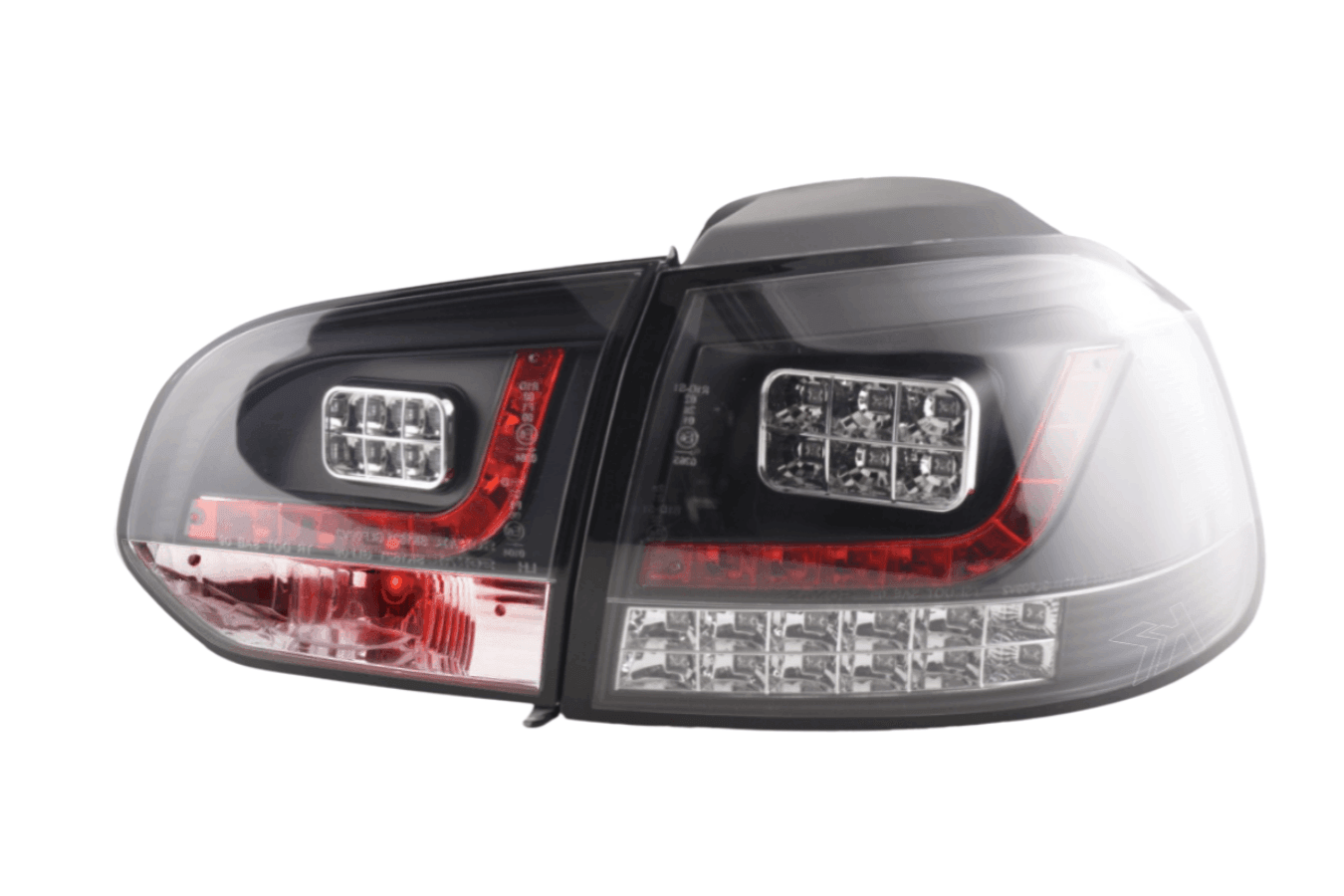 VW Golf Mk6 GTI LED Black Tail Lights V2 LED Indicators (2008-2014)