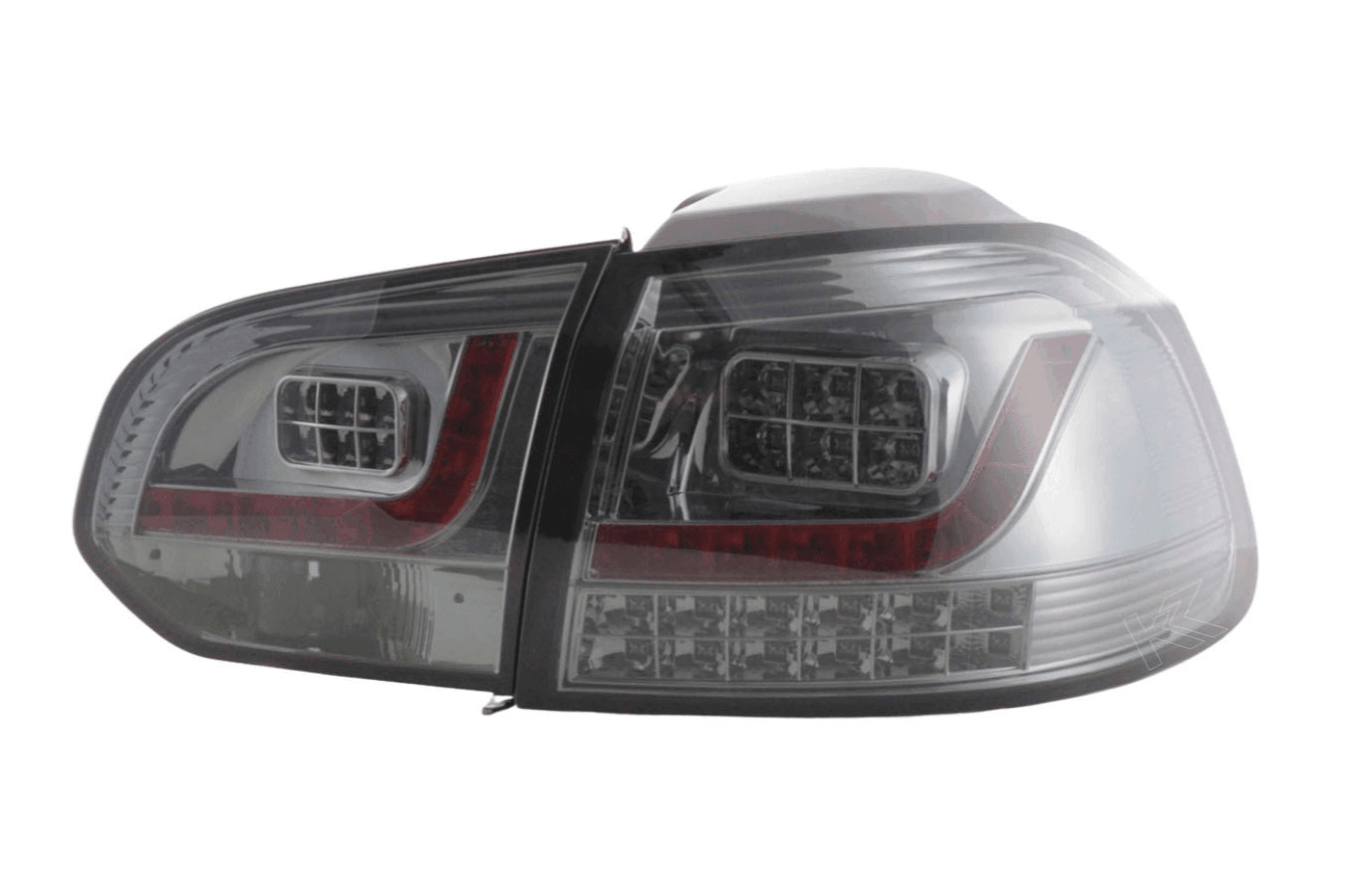 VW Golf Mk6 GTI LED Clear Smoked Tail Lights V2 LED Indicators (2008-2014)