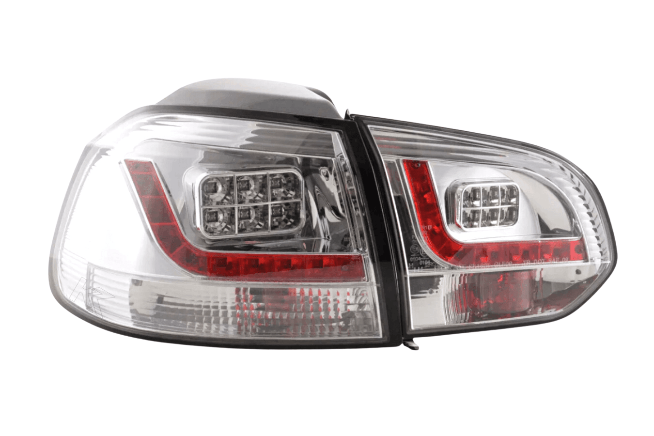 VW Golf Mk6 GTI LED Clear Tail Lights V2 (2008-2014)