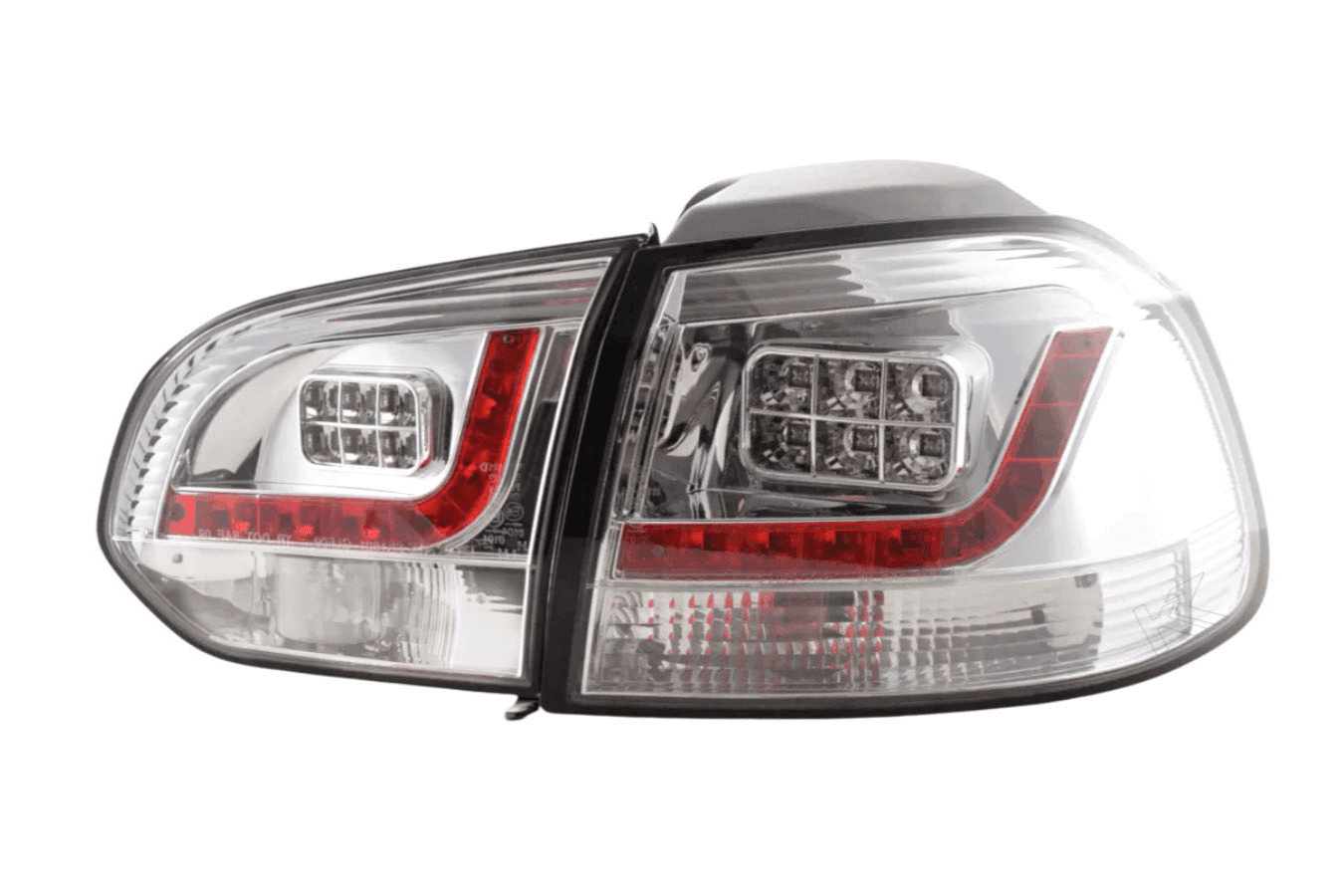 VW Golf Mk6 GTI LED Clear Tail Lights V2 (2008-2014)