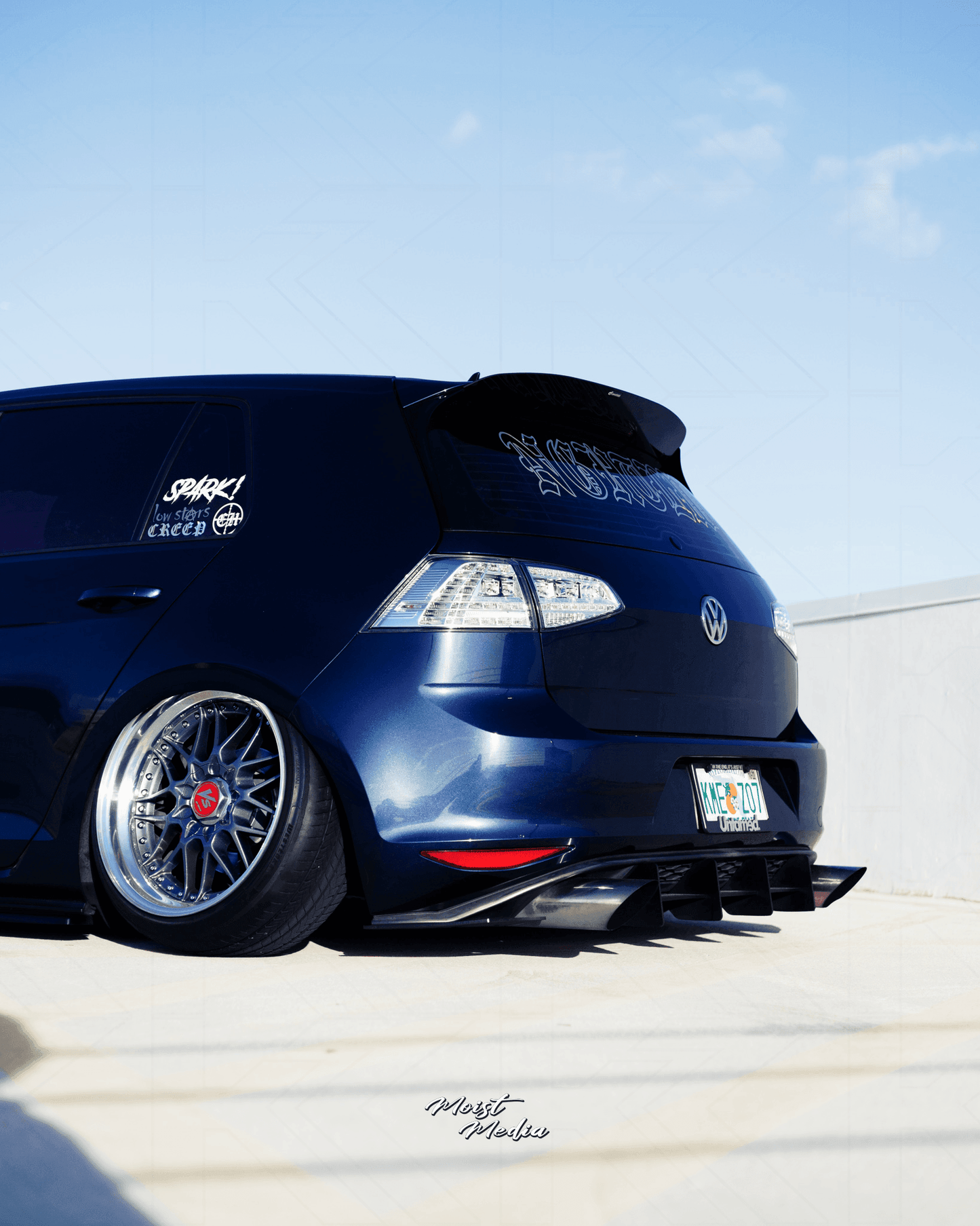 VW MK7 Golf GTI Chrome/Clear LED Tail Lights (2012 - 2017)