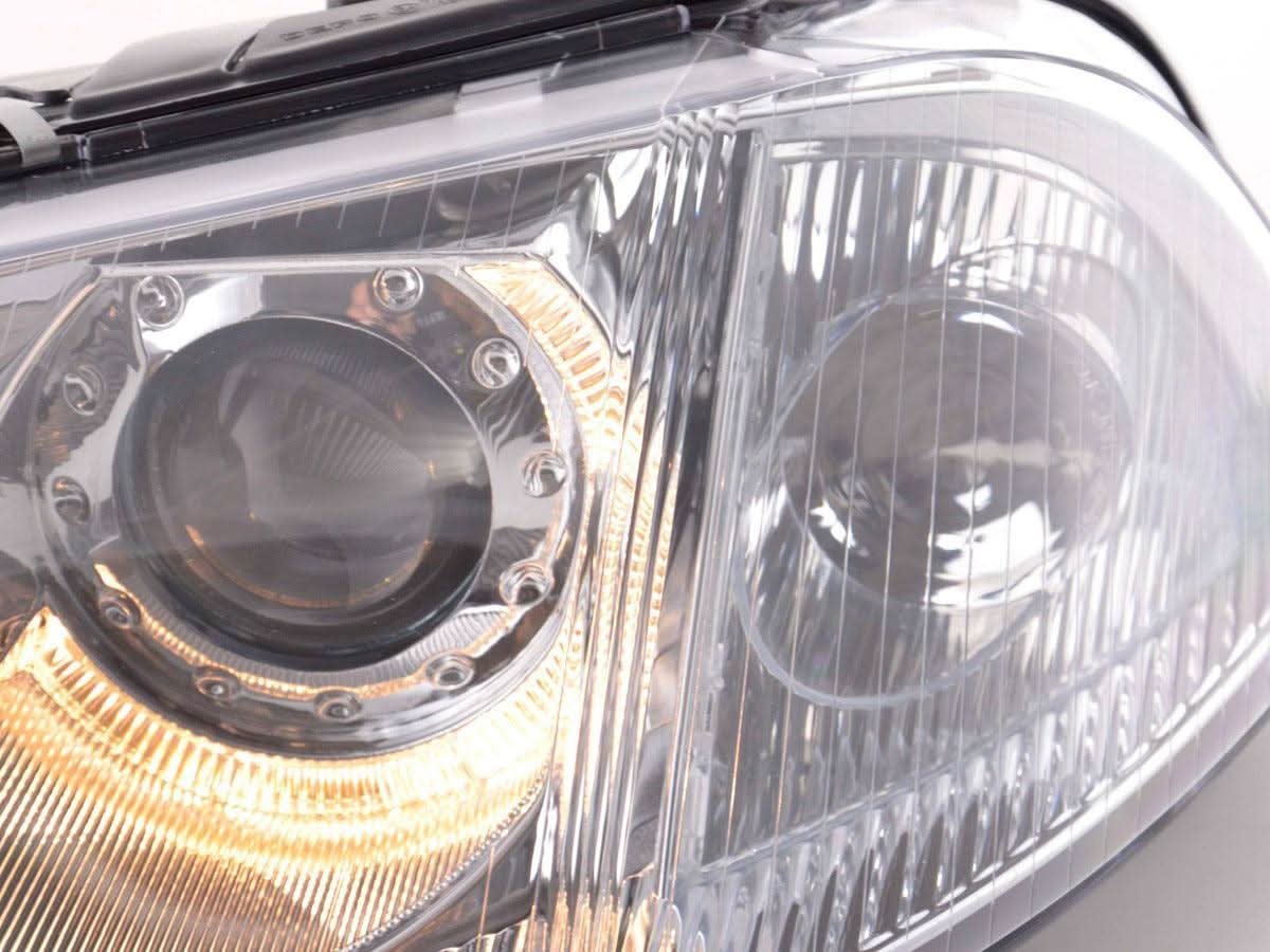 VW Passat B5 3BG Chrome Angel Eyes Headlights (2000-2005)