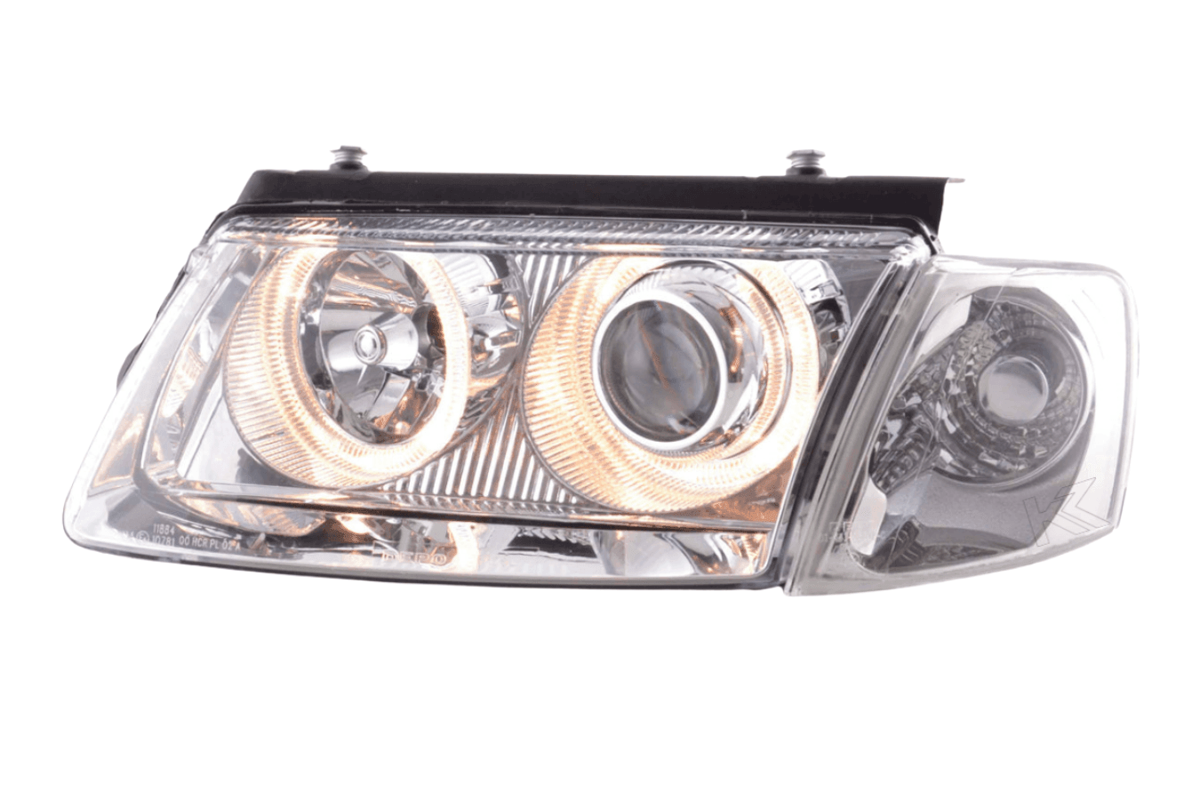 VW Passat B5 Chrome Angel Eye Headlights (1997-2000)