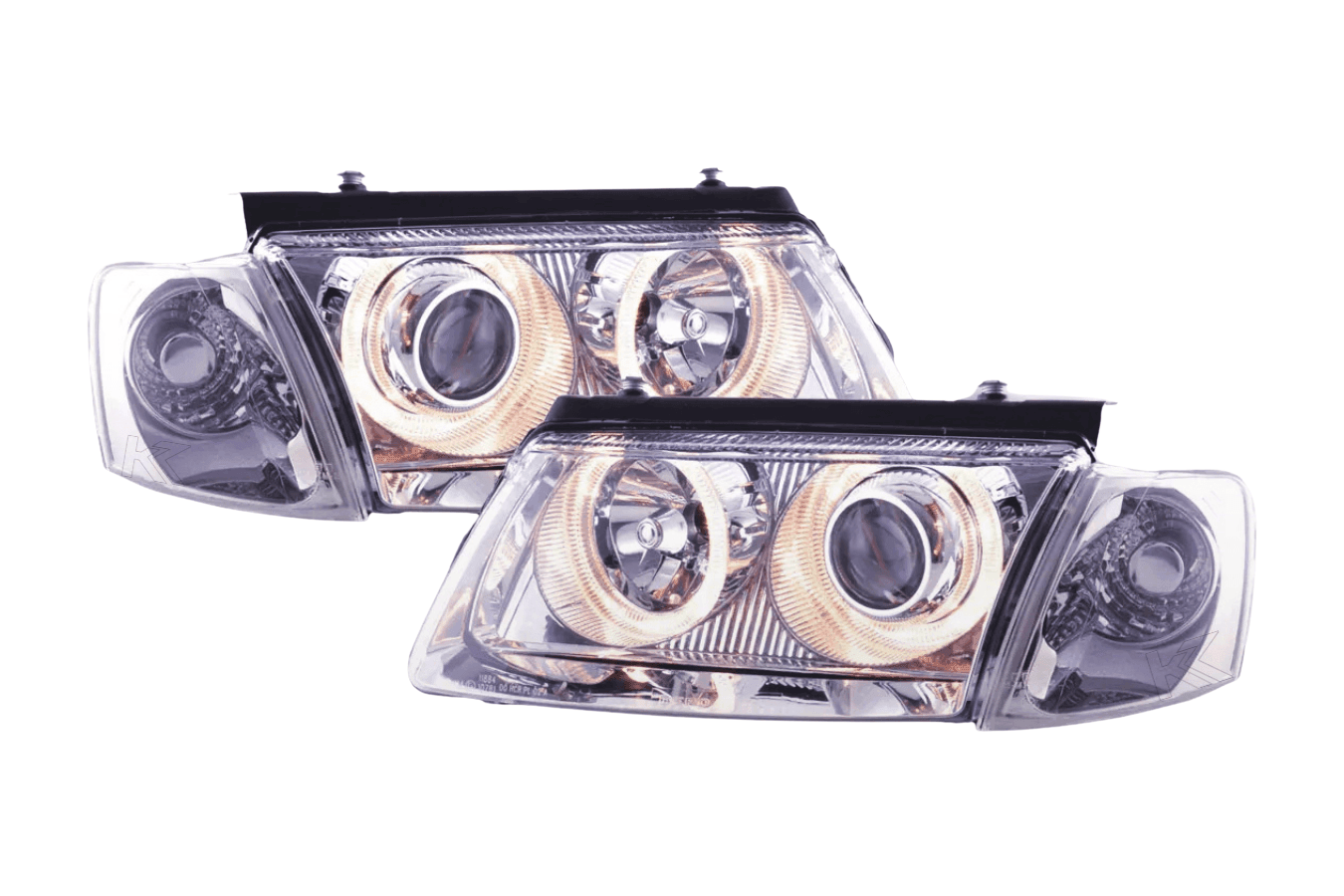 VW Passat B5 Chrome Angel Eye Headlights (1997-2000)