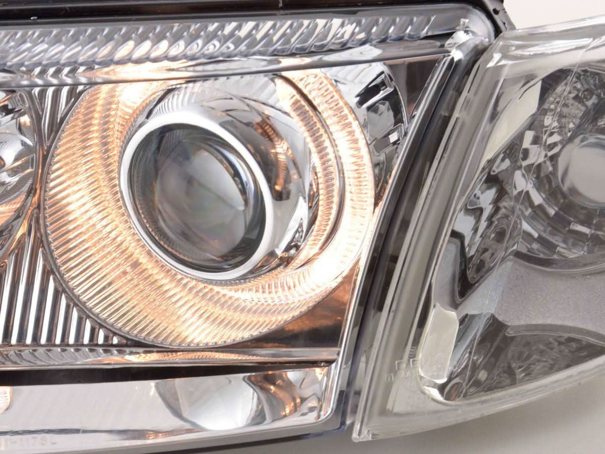 VW Passat B5 Chrome Angel Eye Headlights (1997-2000)