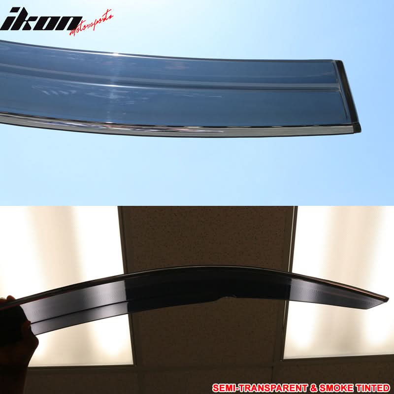 2016-2021 Honda Civic X 10th Gen OE Roof Spoiler + Window Visors ABS