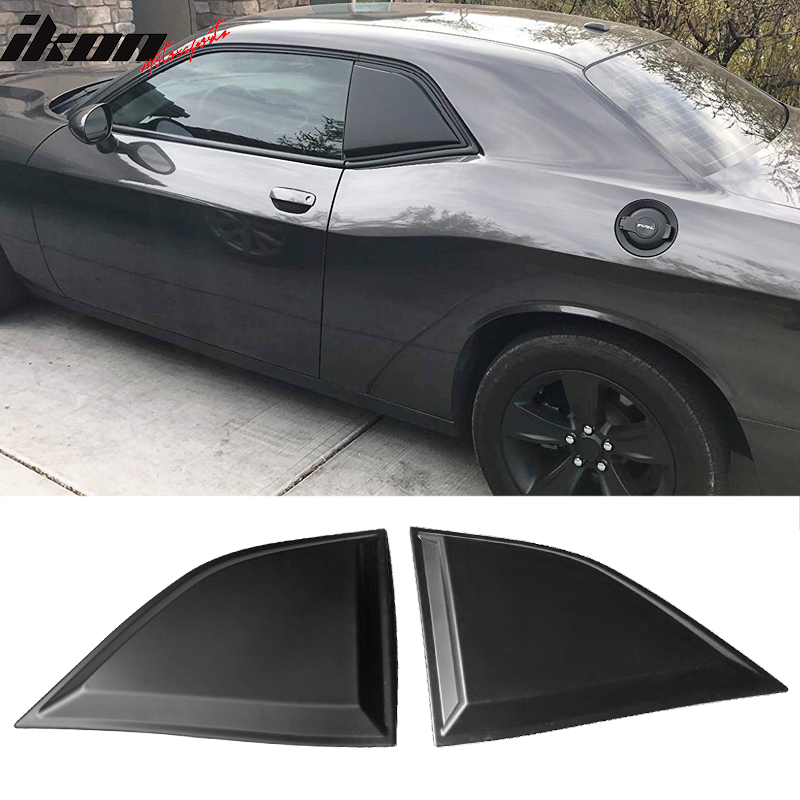 2008-2023 Dodge Challenger XE Style Side Window Louver Scoop PP