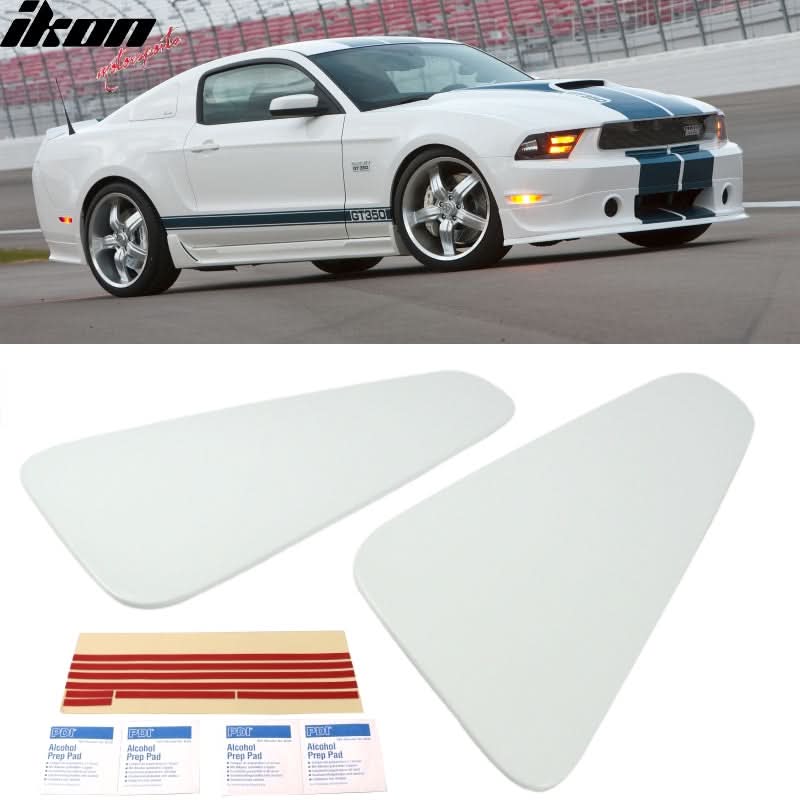 2010-2014 Ford Mustang GT350 Style Rear Window Louver Covers Guard ABS