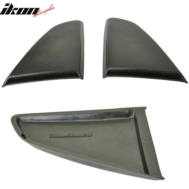 2015-2023 Mustang R Style Side Quarter Window Louver PU Painted