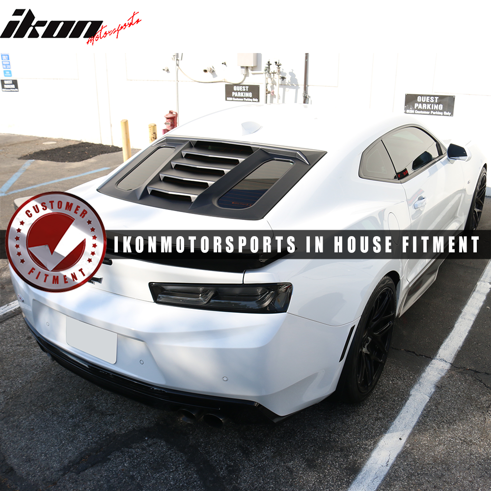 2016-2024 Chevy Camaro Unpainted Rear Window Louver Side Vent ABS