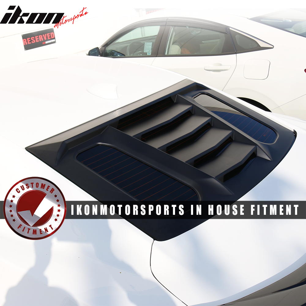 2016-2024 Chevy Camaro Unpainted Rear Window Louver Side Vent ABS